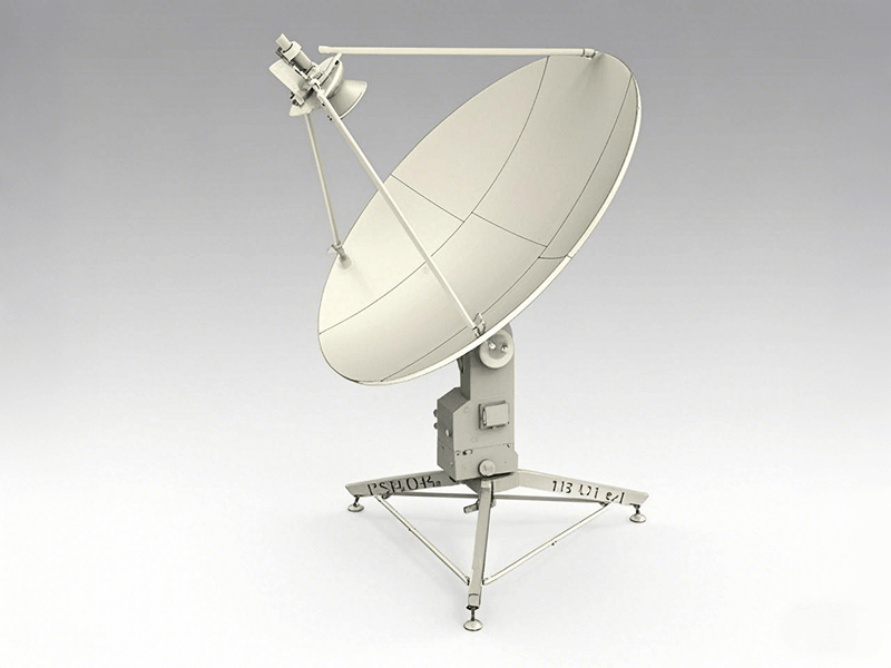 1.2m automatic movable satellite communication receiving antenna