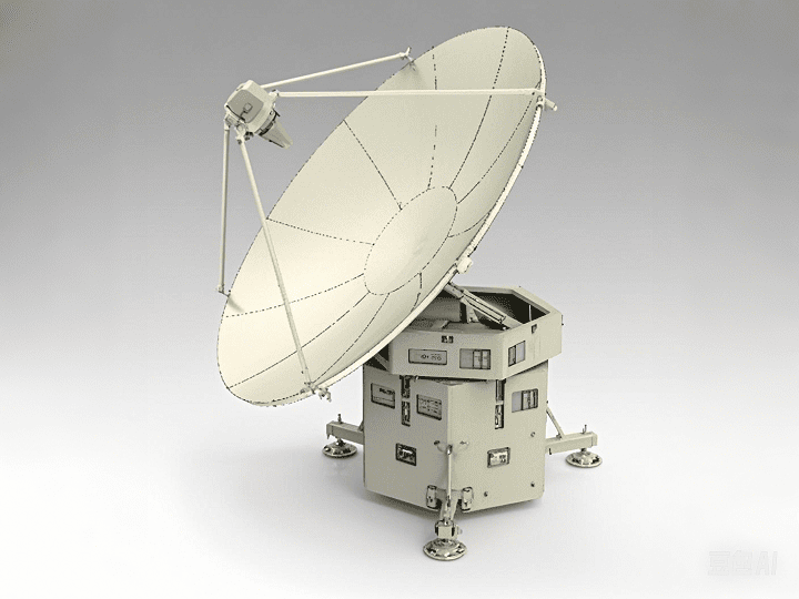 Box-type transportable multi-band satellite communication antenna